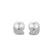 Swarovski Ikoniškas gulbės baltos gulbės perlo kristaliniai auskarai Moteriški auskarai 5416591 Box+Shopping Bag