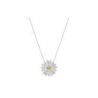 Swarovski Amžina Gėlė Ramunėlė Plakanti Širdis Paauksuotas Karoliai Moteriški karoliai Geltoni 5512660 Box+Shopping Bag (Random Color)