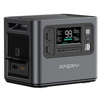 AFERIY P210 Nešiojama elektrinė 2400W 2048Wh LiFePO4 baterija 13 išėjimų, greitas įkrovimas, valdymas programėle, mobilus energijos šaltinis stovyklavimui lauke juoda