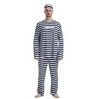 Halloween Cosplay Prisoner Costume for Couples - Performance Stage Outfit M