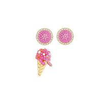 Swarovski Ledų ragelio formos auskarų rinkinys Moteriški auskarai Daugiaspalviai 5457497 Multicolor,F