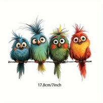 Sarkastiški Sarcastic Quirky Paukščiai Automobilio Lipdukai Atsparūs Vandeniui Kuro Bakelio Dangteliui Bagažinei Viniliniai Lipdukai Įbrėžimų Dangalas Juokingas Automobilio Ornamentas Length 17.8CM