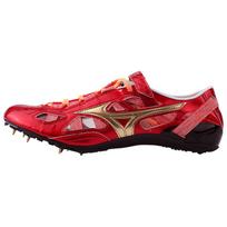 Mizuno Chrono Inx 9 Sp Professional Neslystantys Atsparūs dilimui Žemi Bėgimo bateliai Sprintui Unisex Kelnaitės Raudonas Auksas Juodas U1GR213052 40.5