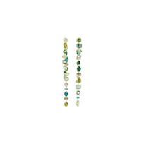 Swarovski Gema Inlaid Daugiaspalviai paauksuoti auskarai Moteriški auskarai Žali 5657390 F,Green