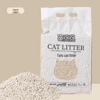 Tofu Cat Litter 6L: Dust-Free, Deodorizing Green Tea Scent, Water-Absorbing, Clumping, Pet-Safe Litter