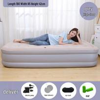 Enhanced Inflatable Mattress: Single/Double Air Cushioned Bed for Home & Outdoor Use