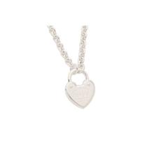 Tiffany & Co. Užrakto serijos širdies pakabukas 925 sidabro karoliai moterims karoliai 36340428 F,Silver