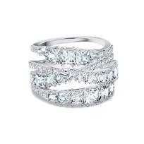 Swarovski Twist Wrap Kristalinis žiedas Moteriški žiedai Sidabrinis 5584656 Box (Random Color),55