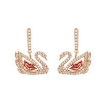Swarovski Lifelong Bow Swan Auskarai Kristaliniai Moteriški auskarai 5614124 Box (Random Color)
