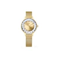 Swarovski Laikrodis Kvarcinis Mechanizmas Nerūdijančio Plieno Apyrankė Auksinis Ciferblatas Atsparus Vandeniui Iki 50 Metrų Moteriški Laikrodžiai 5649993 Gold Dial