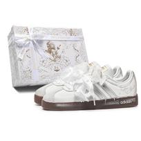 Adidas VL COURT 2.0 Da Vinci, Box, Star Wish, atsparūs dilimui, žemapadžiai riedlenčių bateliai, unisex, sidabriškai balti, ID6015(TeamM-S-BOX) 40⅔