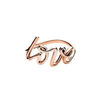 Tiffany & Co. Unikalus raidės logotipo dizainas 18K rožinio aukso žiedas Moteriški žiedai 60571503 7.5