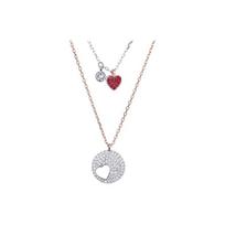 Swarovski Crystal Wishes Širdelės Rinkinys Karoliai Moteriški karoliai 5255351 Box (Random Color)