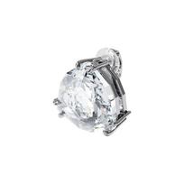 Swarovski Mesmera trikampio pjūvio kristalo pavieniai auskarai ant klipo moteriški auskarai Sidabriniai 5600752 Box+Shopping Bag (Random Color)