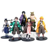 Demon Slayer Kamado Nezuko Figurine Set, 6pcs 16cm Anime Collectible Model Action Figure Birthday Gift