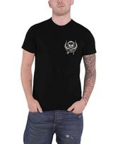 Motorhead marškinėliai Britanijos vėliava Warpig grupės logotipas Atspaudas ant nugaros Oficialūs vyriški juodi Unisex marškinėliai XXXXL