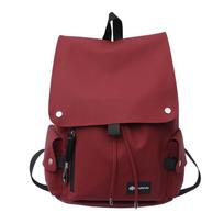 Tide Cool Water-Repellent Large Capacity Motorcycle Backpack for Men and Women Single Bag raudona
