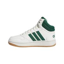 adidas Hoops Mid K Balti su Kolegijos žalia ir Guma Vaikų sportbačiai Core-White JS4134 39⅓ white