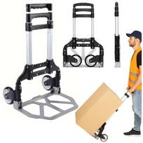 Sulankstomas aliumininis transportavimo vežimėlis 70 kg