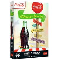 Dėlionė 1000 detalių Premium Plus Coca Cola Wherever Youre Going Trefl 12098