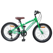 Kalnų Dviratis 20 Colių 6-Speed 5-8 metų Žalia