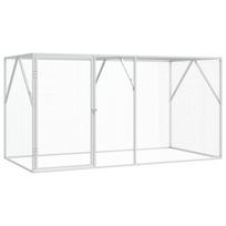 Paukščių narvas Antracitas 208 x 102 x 108 cm Cinkuota plienas