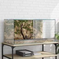 Terariumas su saugykla Skaidrus 80 x 40 x 40 cm Stiklas
