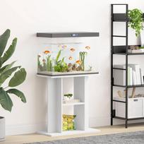 Akvariumo stovas baltos spalvos 60x30x60cm apdirbta mediena