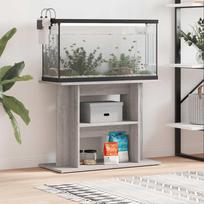 Akvariumo stovas pilkas Sonoma 80x35x60cm inžinerinė mediena