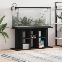 Akvariumo stovas juodos spalvos 120x40x60cm apdirbta mediena