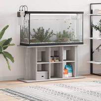 Akvariumo stovas pilkas ąžuolo 120x40x60cm apdirbta mediena