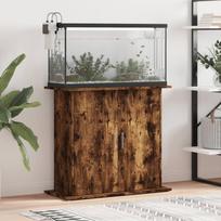Akvariumo stovas dūminio ąžuolo 81x36x73cm apdirbta mediena