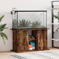 Akvariumo stovas dūminio ąžuolo 101x41x58cm apdirbta mediena