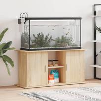 Akvariumo stovas sonoma ąžuolo spalvos 121x41x58cm inžinerinė mediena