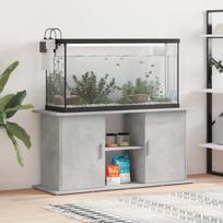 Akvariumo stovas betono pilkas 121x41x58cm inžinerinė mediena