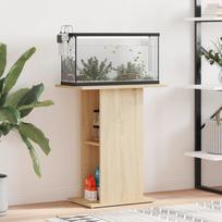 Akvariumo stovas sonoma ąžuolo spalvos 605x36x725 cm inžinerinė mediena