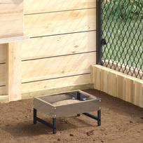 Paukščių šėrykla Sidabro 80 x 28 x 13.5 cm Cinkuota plienas