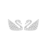 Swarovski Gulbė Classic Sidabriniai Kristaliniai Auskarai Moteriški Auskarai Baltas-Auksas 1116357 Box (Random Color)