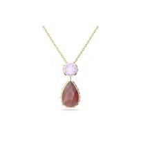 Swarovski Orbita Karoliai Vandens Lašo Formos Imituotas Krištolas Moteriški Karoliai Auksiniai 5619786 Box (Random Color)