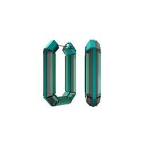Swarovski Lucent dideli auskarai lankeliai moteriški auskarai žali 5633953 Green,F