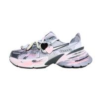 Nike V2K Run Bėgimo bateliai Moteriški žemi Rožiniai, Pilki, Sidabriniai, Juodi FD0736-003(TeamX-) 35.5