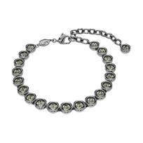 Swarovski Imber grandinėlės dizaino dirbtinio kristalo apyrankė Moteriškos apyrankės Juoda 5682592 Box (Random Color),M