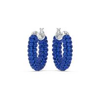 Swarovski Tigris Pradurti Dideli Ratukai Kristaliniai Rodžio Padengimo Auskarai Moteriški Auskarai Mėlyni 5610955 Box (Random Color)