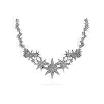 Swarovski Fizzy Didelė Kristalinė Žvaigždės Sniego Kritulio Karoliai Moterims Karoliai Sidabriniai 5230286 Silver,F