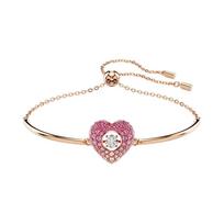 Swarovski Idyllia Širdelės Kristalo Pakabuko Apyrankė Moteriška apyrankė Rožinio Aukso 5683581 Box (Random Color)