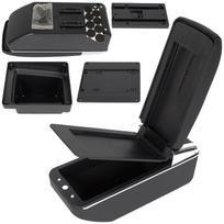 VW Tiguan I 07-16 armrest with storage compartment BLACK ECO LEATHER + installation kit