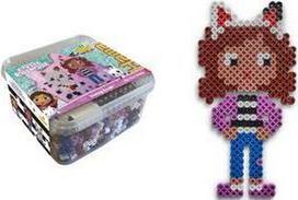 Hama Bügelperlen maxi + Stiftplatte Gabbys Dollhouse, Box Durchmesser Bügelperle maxi: 10,0 mm, inkl. Stiftplatte - 1 Stück (00008754)