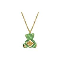 Swarovski Teddy serija Blizgantis meškiukas karoliai Moteriški karoliai Žalias 5642975 Box+Shopping Bag (Random Color)