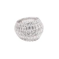Swarovski Hyperbola Madingas Elegantiškas Patogus Kristalinis Metalinis Žiedas Moteriški žiedai 5610393 55