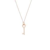 Tiffany & Co. Širdies raktelio pakabukas ant kaklo Moteriškas kaklo papuošalas Rožinio aukso GRP05792 Box